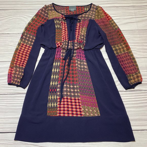 Anthropologie Maeve Blue Rosalie Peasant Dress - Picture 3 of 14